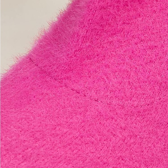 SHEIN Cuccoo Minimalist Chunky Heeled Fluffy Boots Hot Pink size 7.5 - Picture 6 of 8